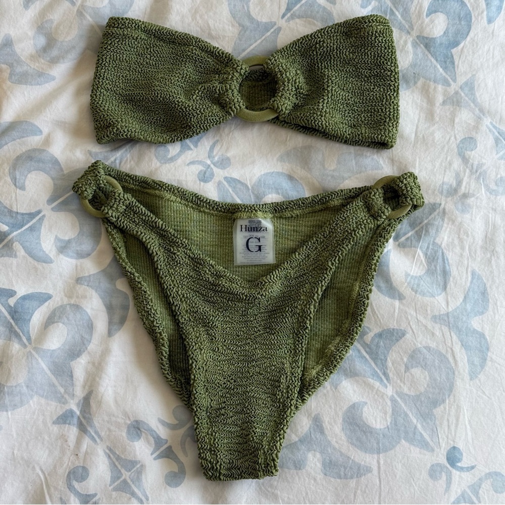 hunza g gloria Bikini - Metallic Olive green